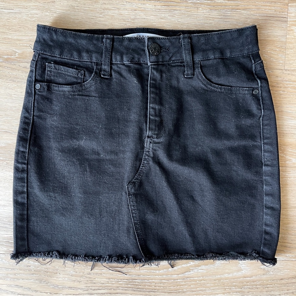 Celebrity Pink Black Denim Mini Skirt